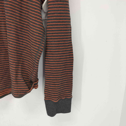 エディーバウアー Eddie Bauer ボーダー サーマル ワッフルカットソー メンズ XL