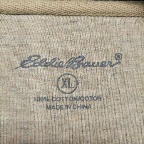 エディーバウアー Eddie Bauer ボーダー サーマル ワッフルカットソー メンズ XL