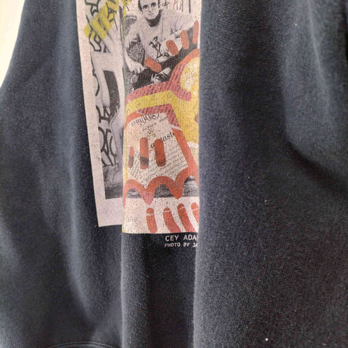 ショット Schott 両面プリントクルーネックスウェット メンズ M