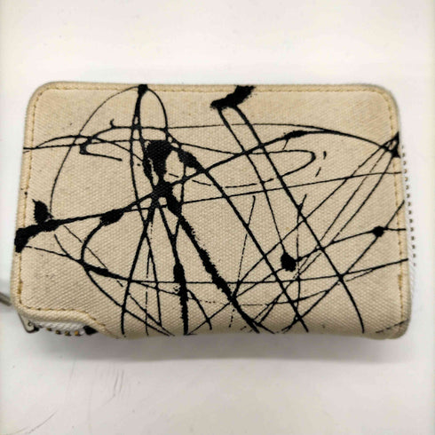 マクロマウロ MACROMAURO Wallase&Murron 別注 Special Order SPLASH WALLET-R キャンバス地 ミニ ウォレット ペイント メンズ