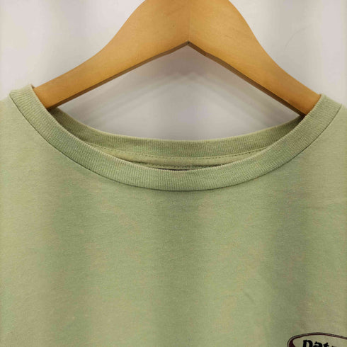 パタゴニア patagonia 90s USA製 黒タグ オーバルロゴ プリントS/S Tシャツ メンズ XL