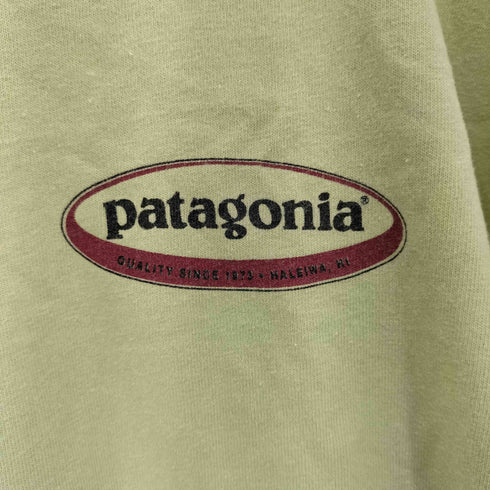 パタゴニア patagonia 90s USA製 黒タグ オーバルロゴ プリントS/S Tシャツ メンズ XL