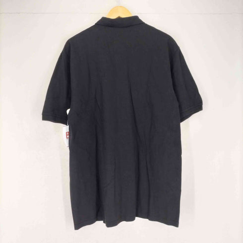 ヘインズ Hanes ロゴ刺繍ポロシャツ メンズ L