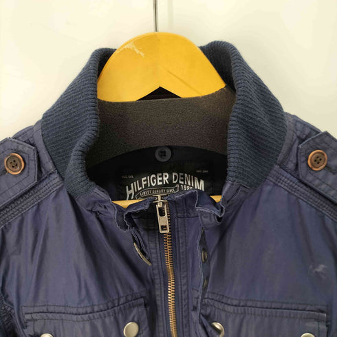 トミーヒルフィガー TOMMY HILFIGER リブカラー コーティング コットンブルゾン メンズ import:S