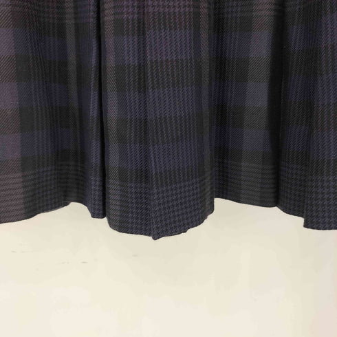 バーバリーロンドン BURBERRY LONDON チェック柄ウールフレアスカート レディース JPN:40