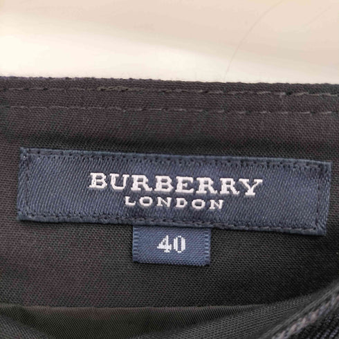 バーバリーロンドン BURBERRY LONDON チェック柄ウールフレアスカート レディース JPN:40