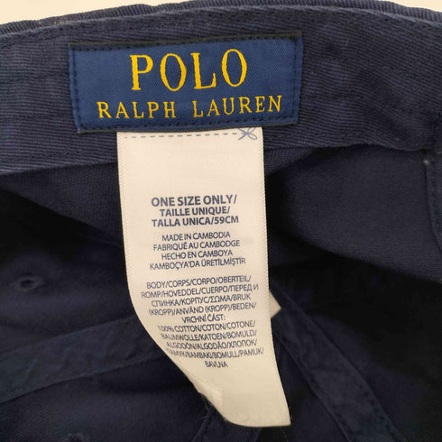ポロラルフローレン POLO RALPH LAUREN ポニー刺繍 コットンベースボールキャップ メンズ ONE SIZE
