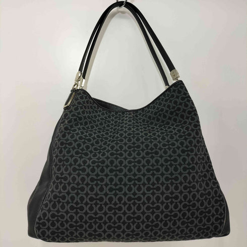 コーチ COACH レザーハンドル シグネチャー トート バッグ レディース