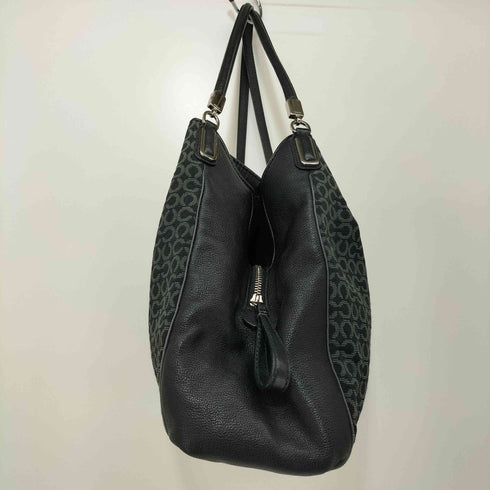 コーチ COACH レザーハンドル シグネチャー トート バッグ レディース