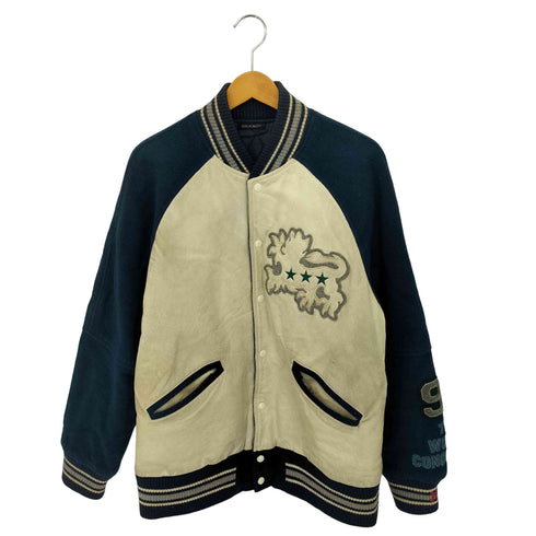 ミルクボーイ MILKBOY 90s レザー切替スタジアムジャケット レディース