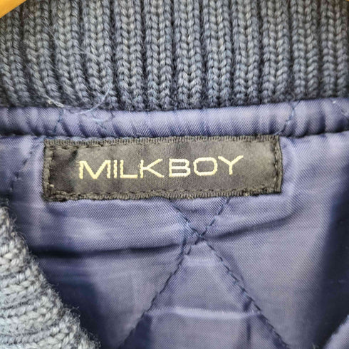 ミルクボーイ MILKBOY 90s レザー切替スタジアムジャケット レディース