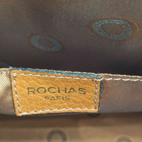 ロシャス Rochas ロゴプレート レザー ショルダー バッグ レディース