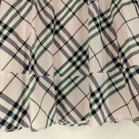バーバリーブルーレーベル BURBERRY BLUE LABEL ノバチェック スカート レディース 36