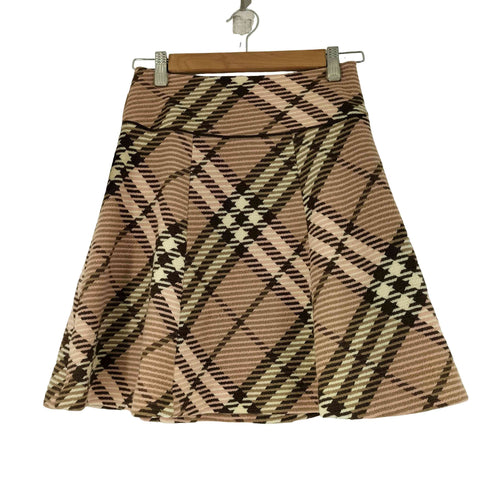バーバリーブルーレーベル BURBERRY BLUE LABEL チェック ミニスカート レディース 36