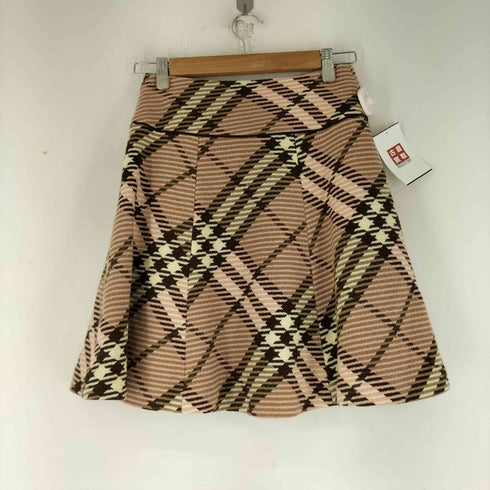 バーバリーブルーレーベル BURBERRY BLUE LABEL チェック ミニスカート レディース 36