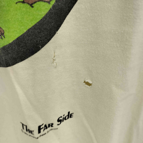 80S USA製 コピーライト1985年 シングルステッチTHE FAR SIDEプリントTシャツ メンズ import:L