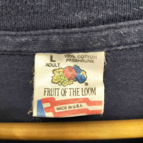 フルーツオブザルーム FRUIT OF THE LOOM 80-90s USA製 シングルステッチ フロントプリントTシャツ メンズ import:L