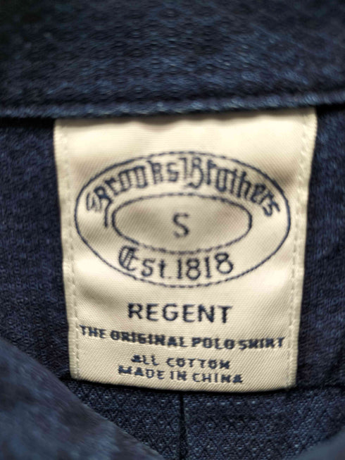 ブルックスブラザーズ BROOKS BROTHERS インディゴ 先染め ワンポイント ロゴ 刺繍 L/S ボタンダウン シャツ メンズ import:S