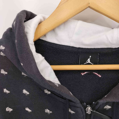 ナイキ NIKE スニーカー総柄プリントジップパーカー メンズ XL