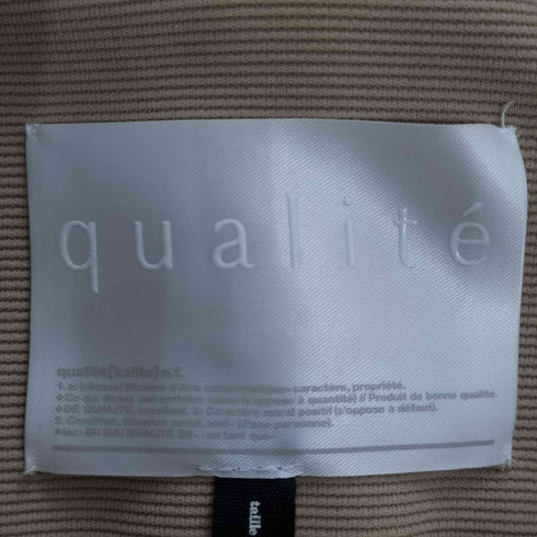 カリテ qualite デザインボタン 1Bテーラードジャケット レディース JPN:3