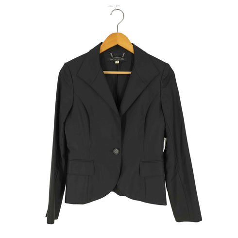 ミッシェルクラン MICHEL KLEIN ステッチデザイン ウールシルク 1Bテーラードジャケット レディース EUR:40