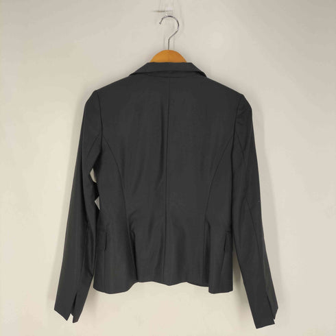 ミッシェルクラン MICHEL KLEIN ステッチデザイン ウールシルク 1Bテーラードジャケット レディース EUR:40