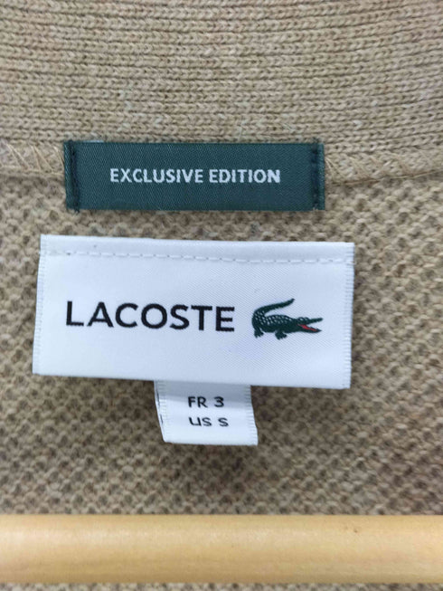ラコステ LACOSTE EXCLUSIVE EDITION Vネック ワンポイント ワッペン ウール ニット カーディガン メンズ import:S