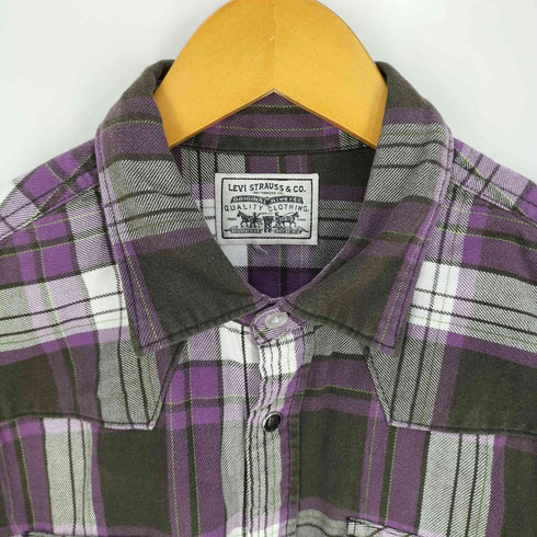 リーバイス Levis チェック柄 ウエスタンシャツ メンズ import:L