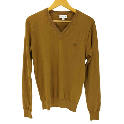 ラコステ LACOSTE Vネック ワンポイント ウール ニット セーター メンズ import:XS