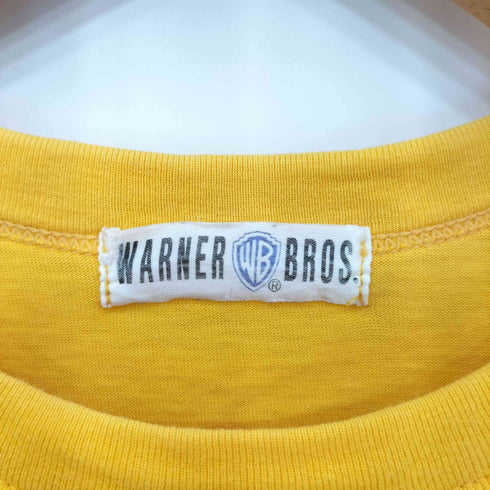 warner bros 80S 袖裾シングル オリジナルボディ キャラクタープリント クルーネック半袖Tシャツ カットソー メンズ
