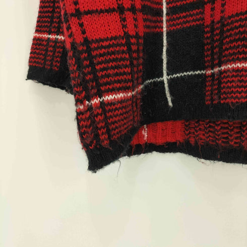 ユニフ UNIF ユニックス チェック柄 ニットプルオーバー レディース import:S