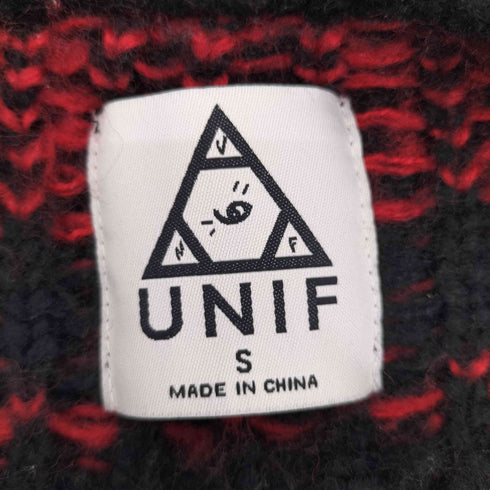 ユニフ UNIF ユニックス チェック柄 ニットプルオーバー レディース import:S