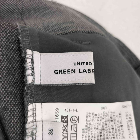 ユナイテッドアローズグリーンレーベルリラクシング UNITED ARROWS green label relaxing ウラキモウ TWD スリット テーパード パンツ レディース 36