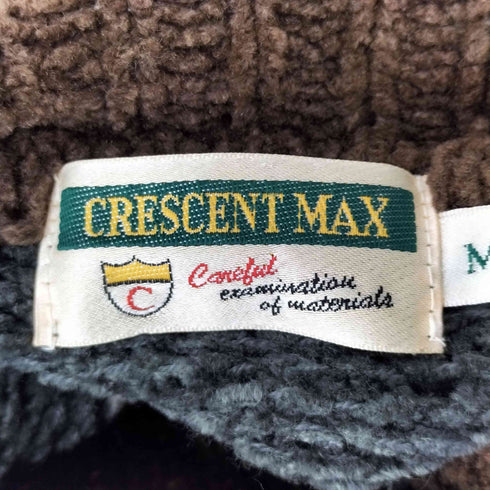 CRESCENT MAX マルチボーダー タートルネック アクリルニット メンズ JPN:M