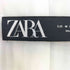 ザラ ZARA リネン レーヨン パワーショルダー ボタンレス ストライプ ジャケット レディース JPN:M