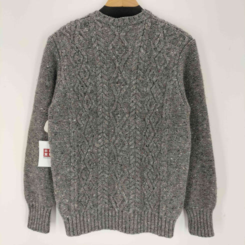 INIS MEAIN アイルランド製 ネップ フィッシャーマンニット メンズ JPN:M