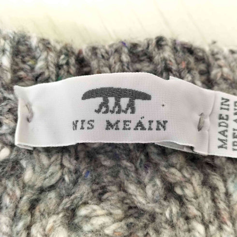 INIS MEAIN アイルランド製 ネップ フィッシャーマンニット メンズ JPN:M