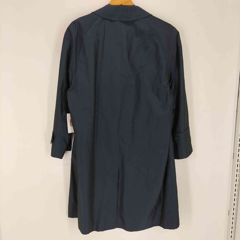 アクアスキュータム AQUASCUTUM 英国製 Pure Silk 比翼ステンカラーコート メンズ 36