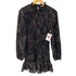 ザラ ZARA 花柄 シャーリングミニワンピース レディース import:S