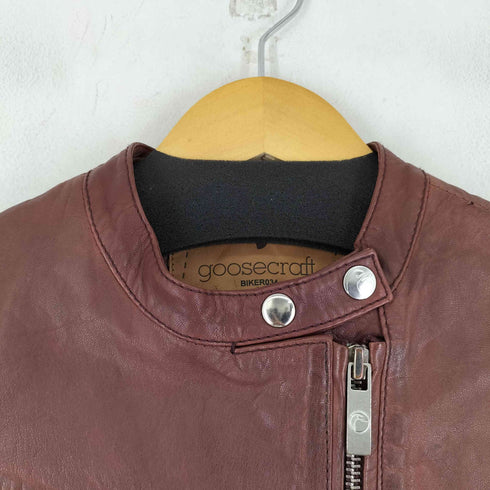 GOOSE CRAFT レザー シングルライダースジャケット レディース