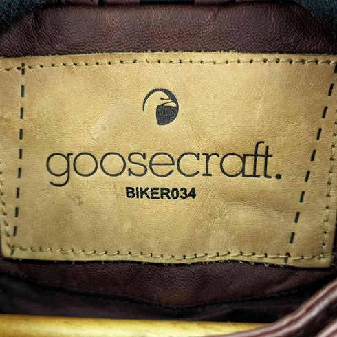 GOOSE CRAFT レザー シングルライダースジャケット レディース