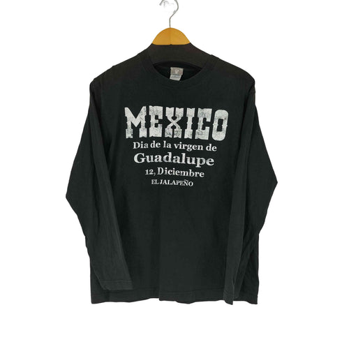 両面プリント L/S Tシャツ メンズ M