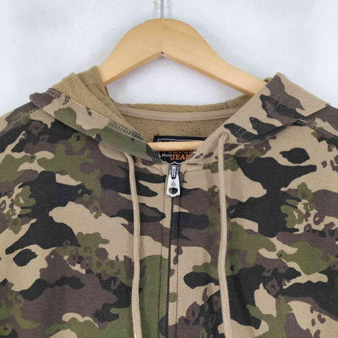 ヴォルコム VOLCOM カモ柄 ジップアップパーカー メンズ L