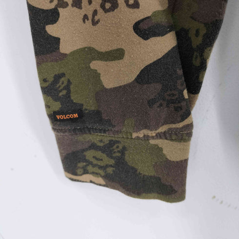 ヴォルコム VOLCOM カモ柄 ジップアップパーカー メンズ L