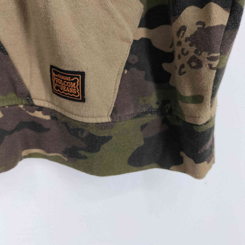 ヴォルコム VOLCOM カモ柄 ジップアップパーカー メンズ L