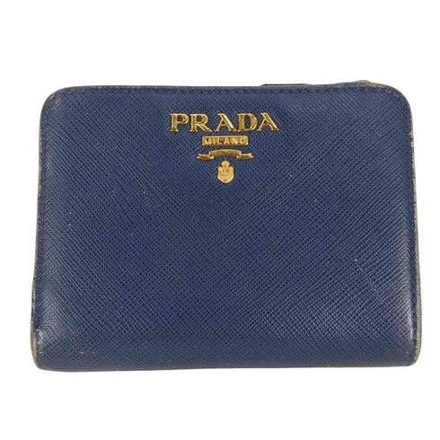プラダ PRADA サフィアーノレザー 二つ折り財布 portafoglio lampo レディース