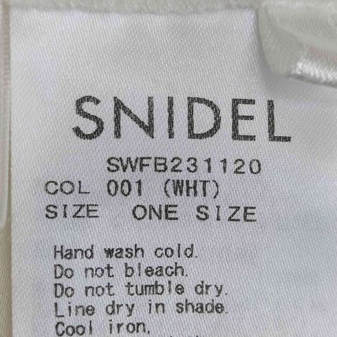 スナイデル snidel ボリュームフリルブラウス レディース ONE SIZE