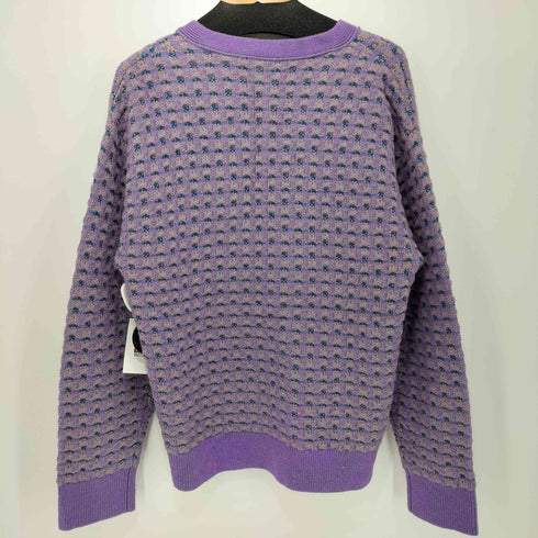 ロクビューティーアンドユースユナイテッドアローズ 6 BEAUTY & YOUTH UNITED ARROWS 21AW JACQUARD V NECK KNIT CARDIGAN レディース