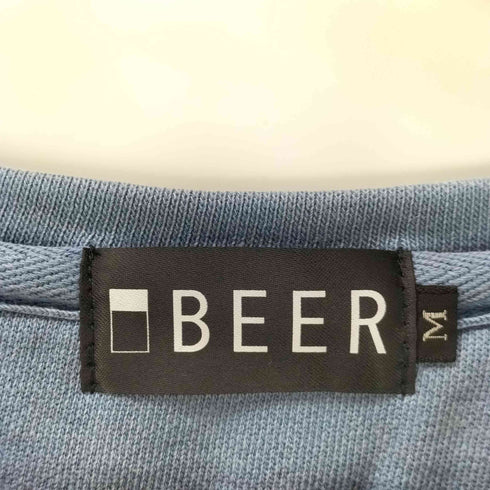 着るBEER ロゴ プリント クルーネック プルオーバー スウェット メンズ import:M