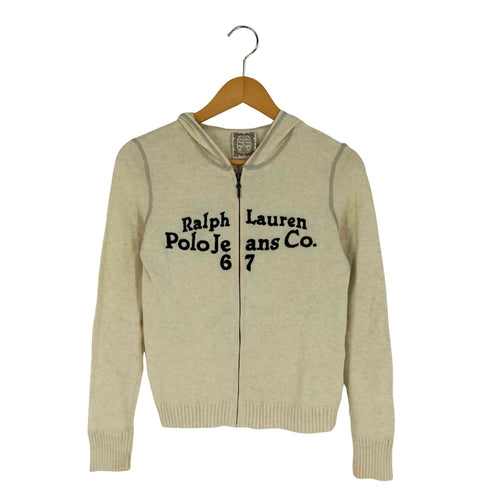 ポロジーンズ RL POLO JEANS CO. 星条旗 ロゴ ニットジップアップパーカー レディース import:S
